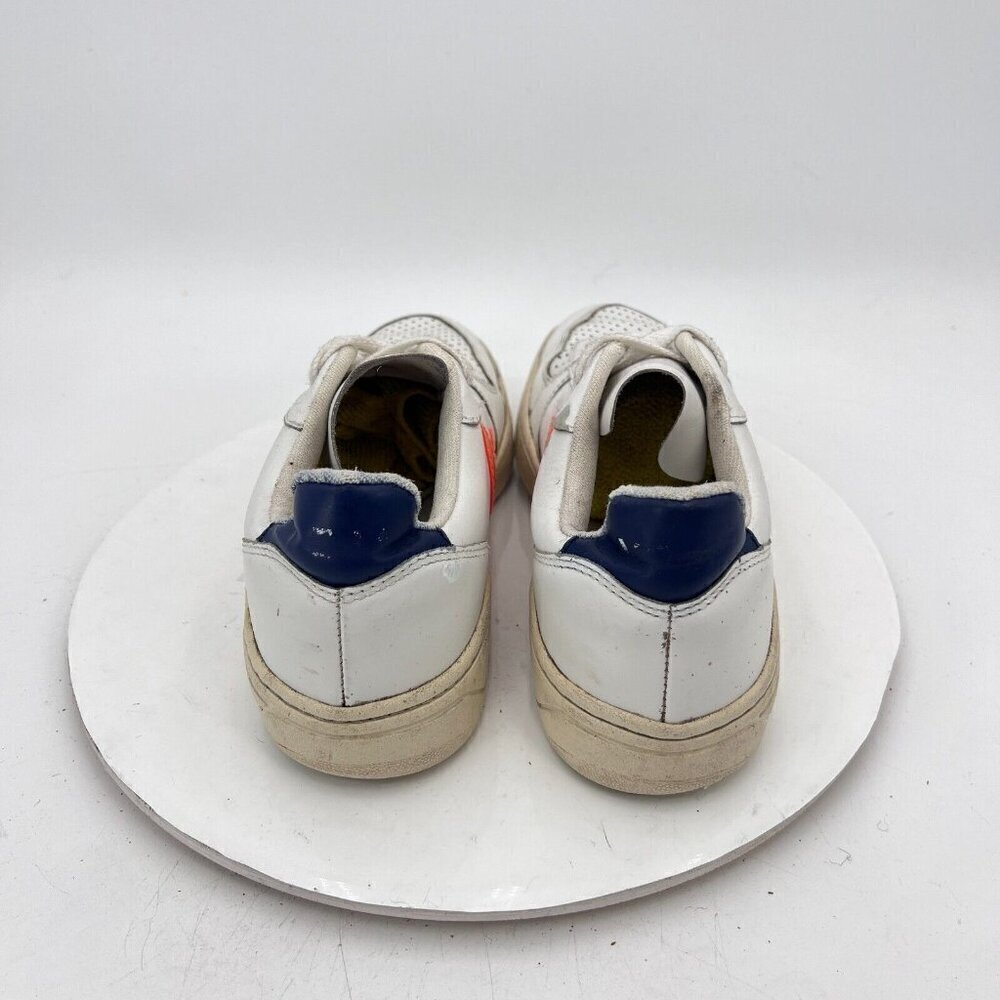 Veja V-10 Women Size 9 White Black Leather Red V Logo Casual Training Shoes - Picture 5 of 14